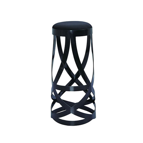 BS-09B 黑色条带圆吧椅